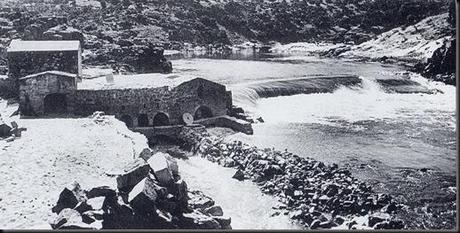 Molinos del Daican en el Rio Tajo
