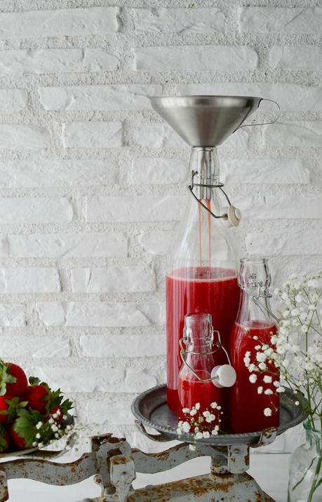 Sirope de fresas con especias Sirope de fresas con especias
