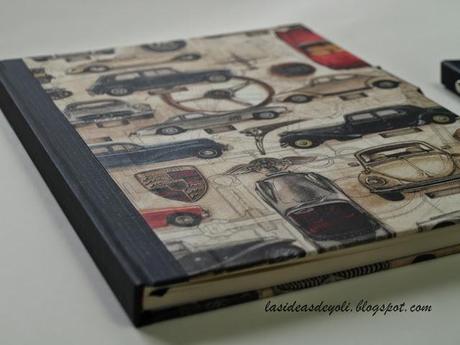 Agenda y tarjetero a juego en cartonaje.