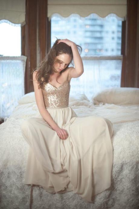 Vestidos de novia con un toque glitter