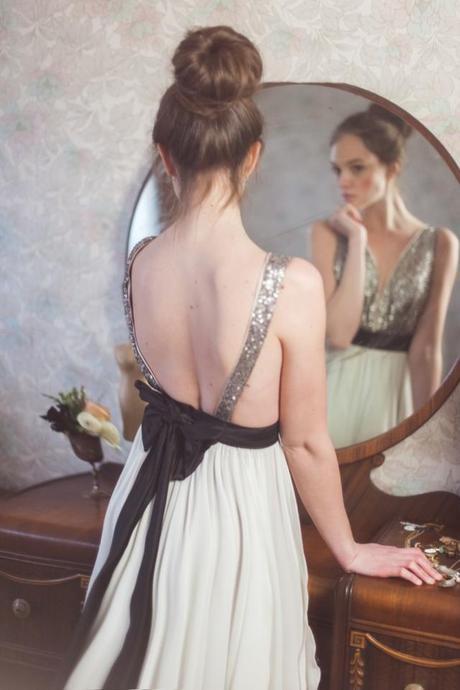 Vestidos de novia con un toque glitter