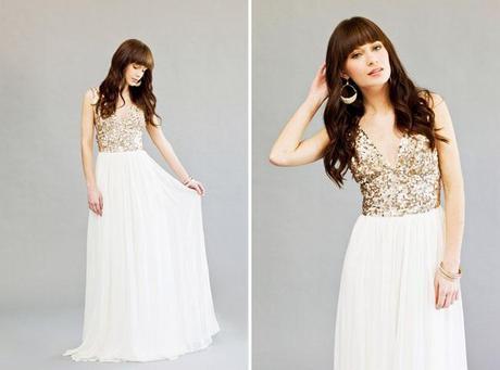 Vestidos de novia con un toque glitter