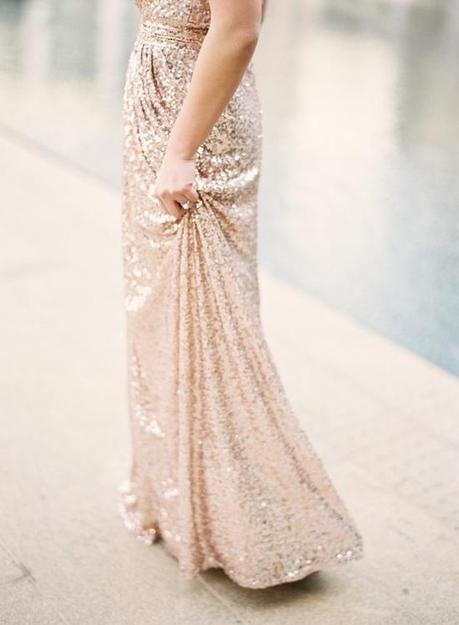 Vestidos de novia con un toque glitter