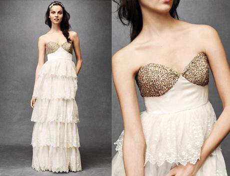 Vestidos de novia con un toque glitter