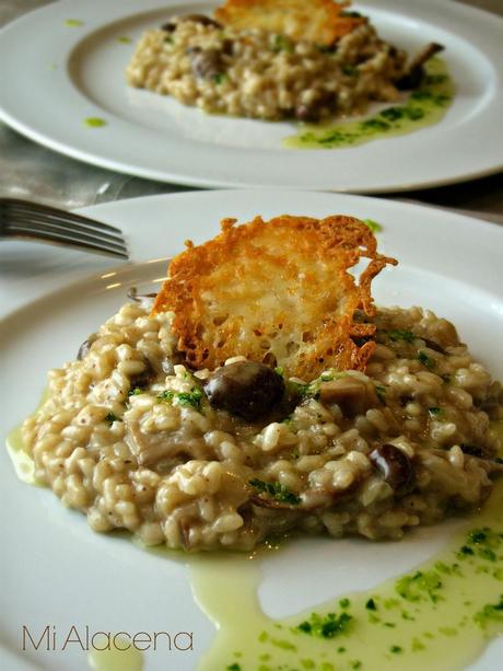 Risotto de setas y parmesano