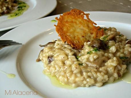 Risotto de setas y parmesano