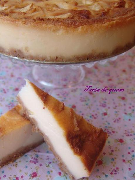 Cheesecake de oveja  tierno y manzana