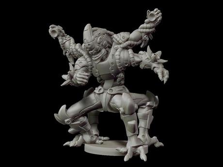 Previews de figuras de Dreadball Xtreme:Crystallans y Mechanites(Y mas)