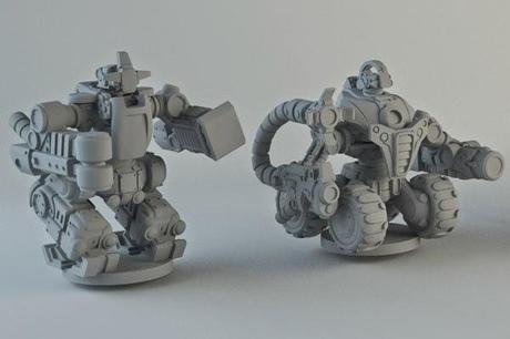 Previews de figuras de Dreadball Xtreme:Crystallans y Mechanites(Y mas)