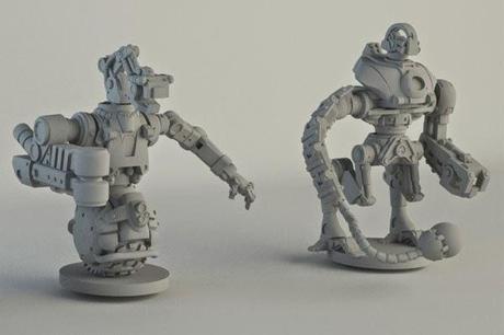 Previews de figuras de Dreadball Xtreme:Crystallans y Mechanites(Y mas)
