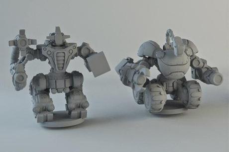 Previews de figuras de Dreadball Xtreme:Crystallans y Mechanites(Y mas)