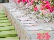 Wedding Inspiration: verde rosa para banquetes primaverales