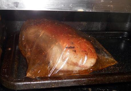 Pancetta glaseada a baja temperatura