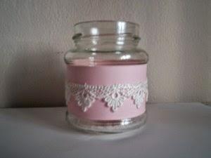 Tarros decorados con silicona