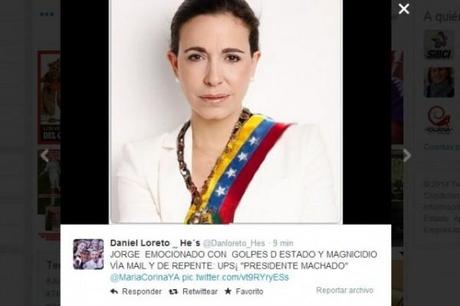 Jorge Rodriguez y la Presidente Machado