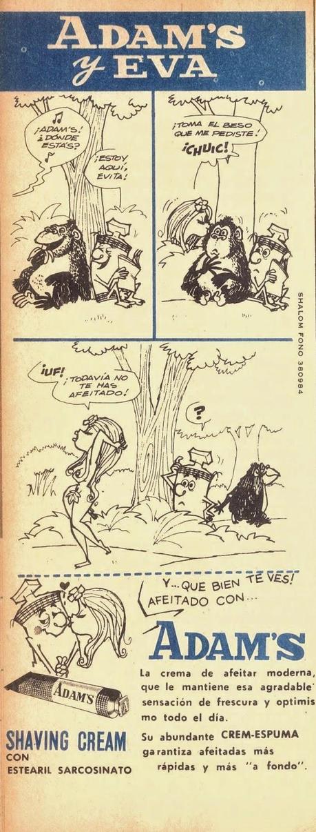REVISTA SELECCIONES DEL READER'S DIGEST: CREMA DE AFEITAR ADAMS.