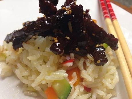 Arroz Thai Sundari con ternera caramelizada y verduras