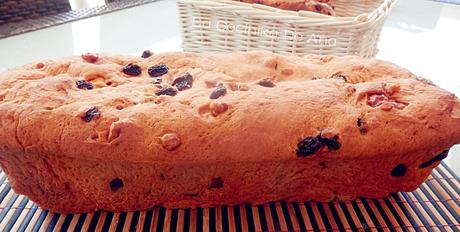 Pan de pasas y nueces