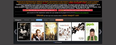 El bloqueo de las páginas web de descargas ya ha empezado