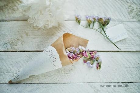 DIY: Conos de papel para el arroz o los pétalos de tu boda.