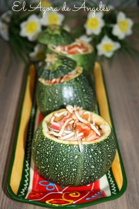CALABACINES LUNA RELLENOS DE GULAS
