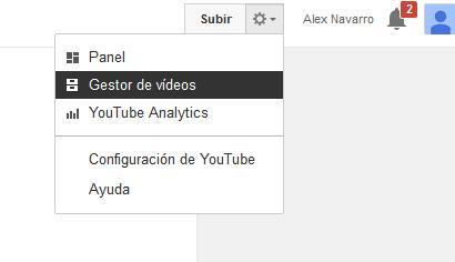 Gestor de videos