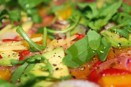 De Italia a Perú con un Carpaccio-Ceviche de salmón
