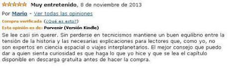 Comentario original publicado en Amazon