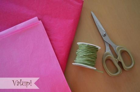 DIY - Tutorial paso a paso para un pompón de papel de seda DIY - Tutorial paso a paso para un pompón de papel de seda