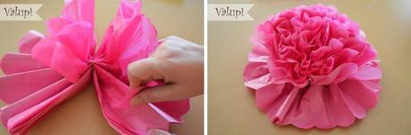DIY - Tutorial paso a paso para un pompón de papel de seda DIY - Tutorial paso a paso para un pompón de papel de seda