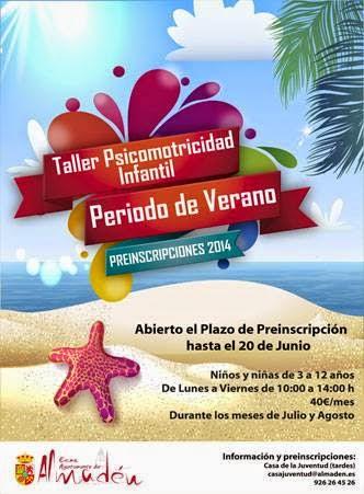 Taller de psicomotricidad infantil en Almadén. Periodo de Verano 2014