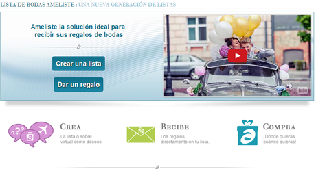 Tu lista de bodas con Ameliste