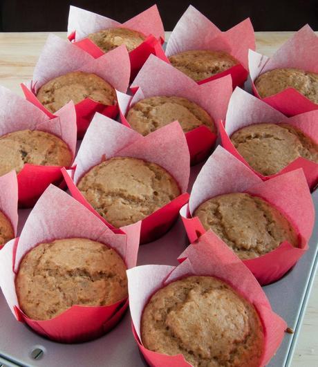 Muffins de Plátano, Canela y Chips de Chocolate