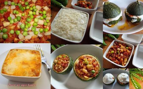 Calabacines rellenos de bacalao