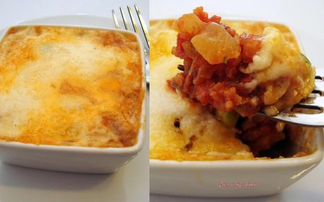 Calabacines rellenos de bacalao