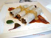 Canelones berenjena gorgonzola