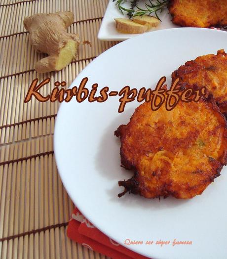 Tortitas de calabaza con jengibre y hierbas aromáticas (Kürbis Puffer)