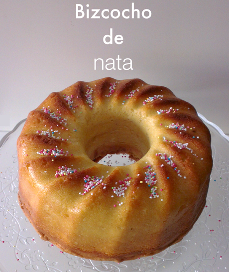 receta de bizcocho de nata