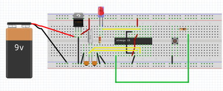 Hazte tu propio Arduino. Probamos el esquema en la protoboard