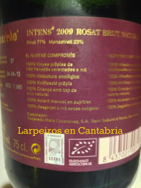 Cava Rosé Recaredo Intens 2009: Sorpresa agradable