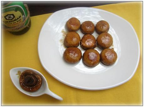 CHAMPIÑONES CARAMELIZADOS A LA SOJA