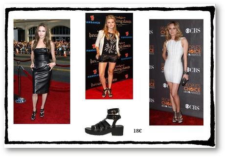 Sandalias negras de gladiador para look casual y de fiesta