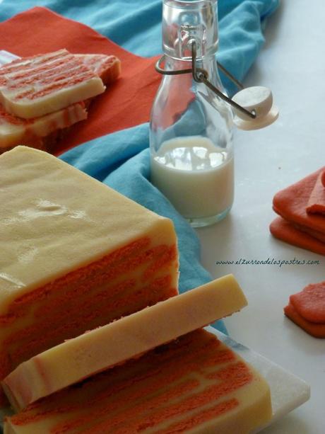 Pastel de Galletas y Chocolate Blanco