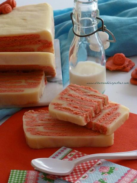 Pastel de Galletas y Chocolate Blanco