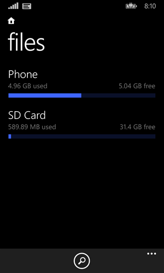 files-windows-phone-8-1-space