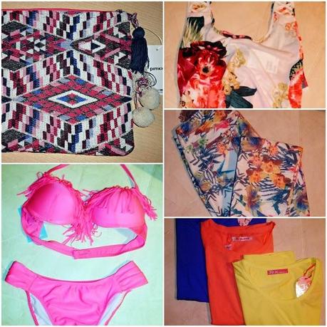 compras, shopping, pimkie, flores, H&M, estampado, flowers, castellón, calzedonia, bikini, flecos, camisetas, salera