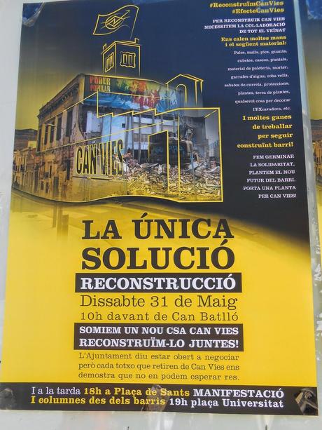 CAN VÍES, SANTS,RECONSTRUCCIÓ, BARCELONA...1-06-2014...!!!