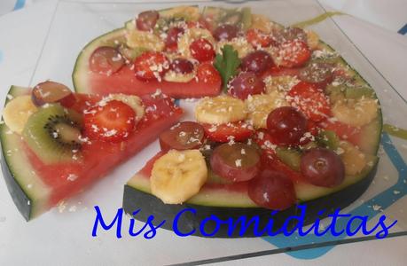 PIZZA DE FRUTAS