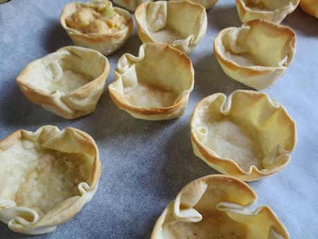 Pastelitos de gambas o langostinos