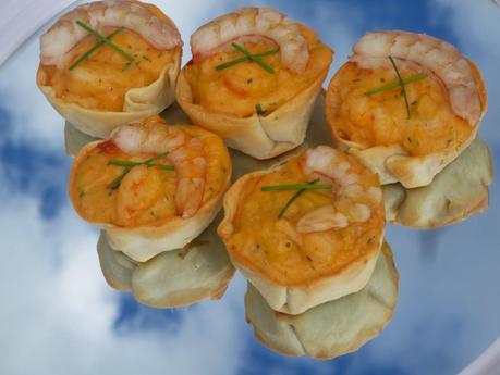 Pastelitos de gambas o langostinos